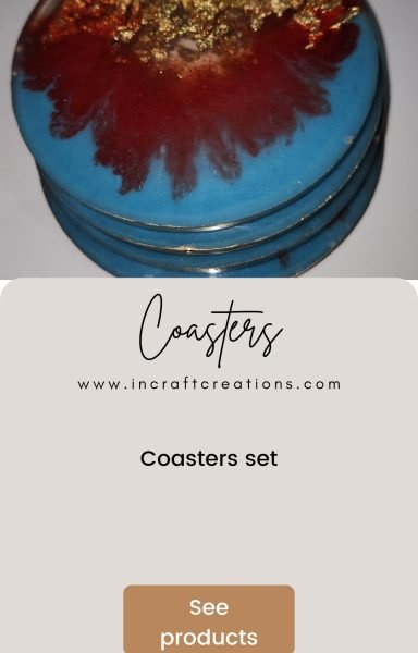 Incraft - Blue coasters set