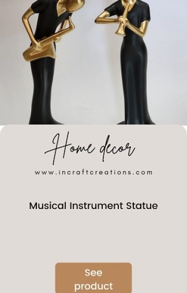 Incraft Creations musican black Statue